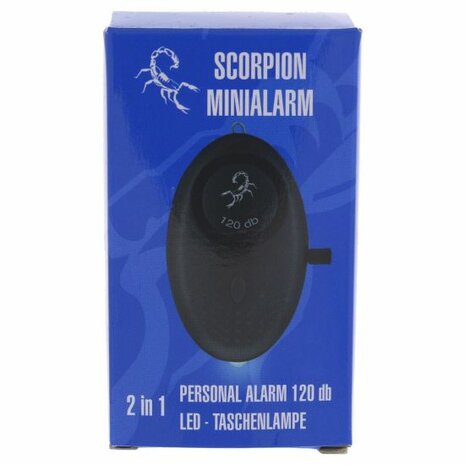 Persoonsalarm (120db) met Ledlampje - Scorpion 